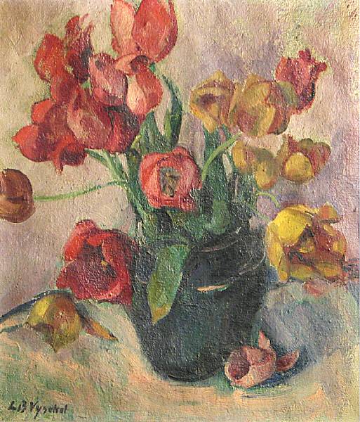 Appraisal: Luvena B Vysekal American - Tulips signed 'LB Vysekal' lower