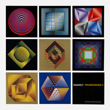 Appraisal: Victor Vasarely PROGRESSIONS heliogravure h w in cm This complete