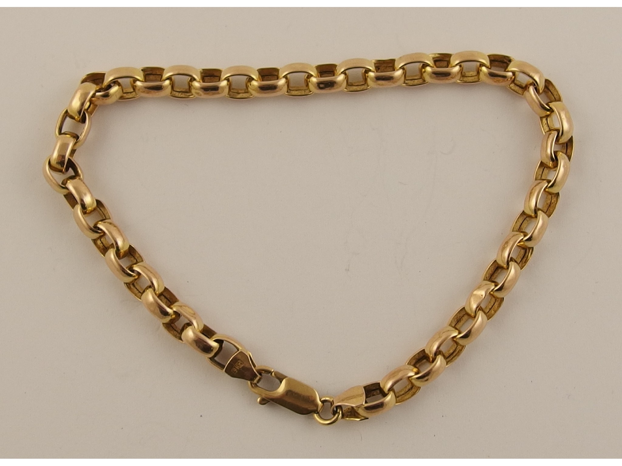 Appraisal: A ct belcher chain bracelet weight approx gms