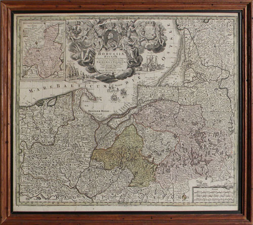 Appraisal: Early engraved map of Poland x