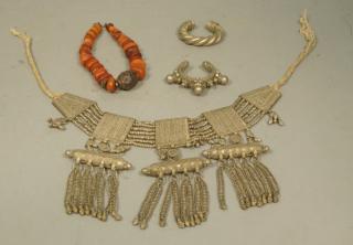 Appraisal: pc Vintage Tribal Jewelry Lot Amber bead nec pc Vintage