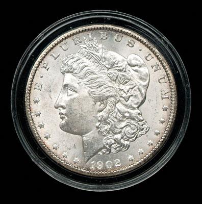 Appraisal: BU -S Morgan silver dollar MS- or better in modern