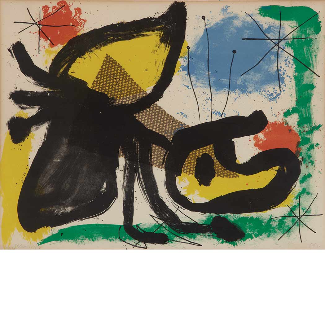 Appraisal: Joan Miro - UNTITLED MOURLOT Color lithograph initialed and numbered