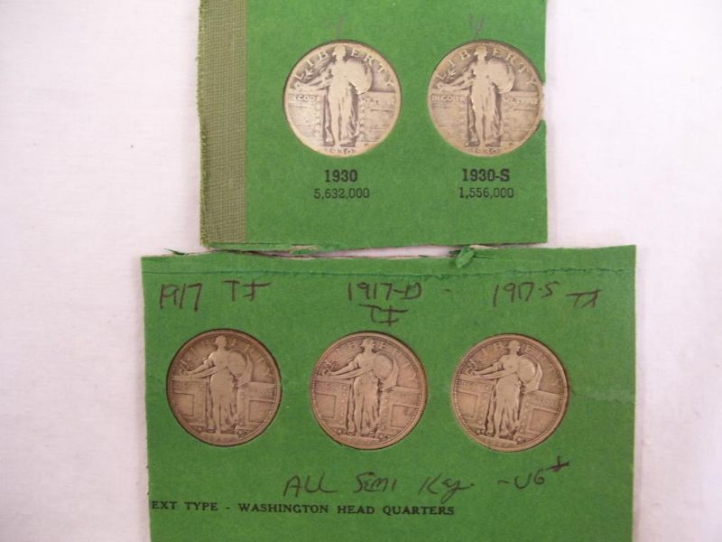 Appraisal: - Standing Liberty Quarters w Semi Key Dates Includes P