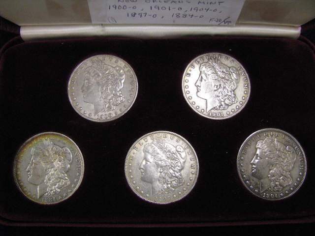 Appraisal: Morgan Silver Dollars to mixed most XF all New Orleans