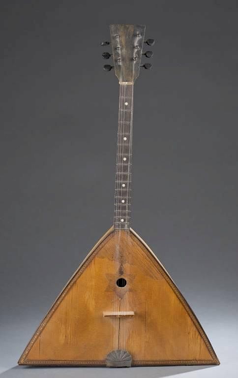 Appraisal: Balalaika Short-necked lute Early th century Balalaika Short-necked lute Early