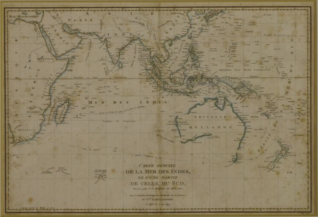 Appraisal: LABILLARDIERE Du C Carte Reduite De La Mer Des Indies