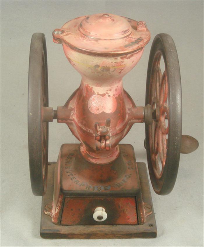 Appraisal: Cast iron coffee mill Enterprise Coffee Mill Number Enterprise Mfg