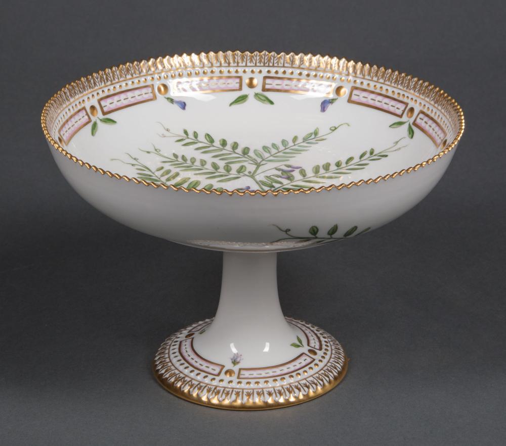 Appraisal: Royal Copenhagen Flora Danica Porcelain Compote dated dentil border and