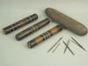 Appraisal: NEEDLE CASES - Lot of four th C sail maker