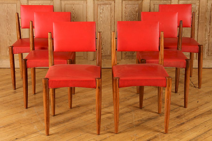 Appraisal: SET ITALIAN MID CENTURY MODERN DINING CHAIRS A set of