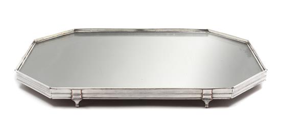 Appraisal: Sale Lot An English Silver-Plate Table Plateau circa of elongated