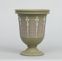 Appraisal: Wedgwood Tricolor Drabware Sage colored drabware with white and lavender