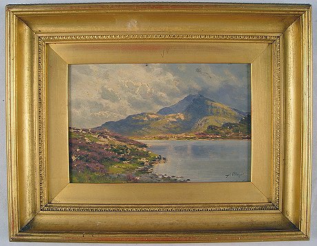 Appraisal: OLIVER H English th th C Highland Lake OIL B