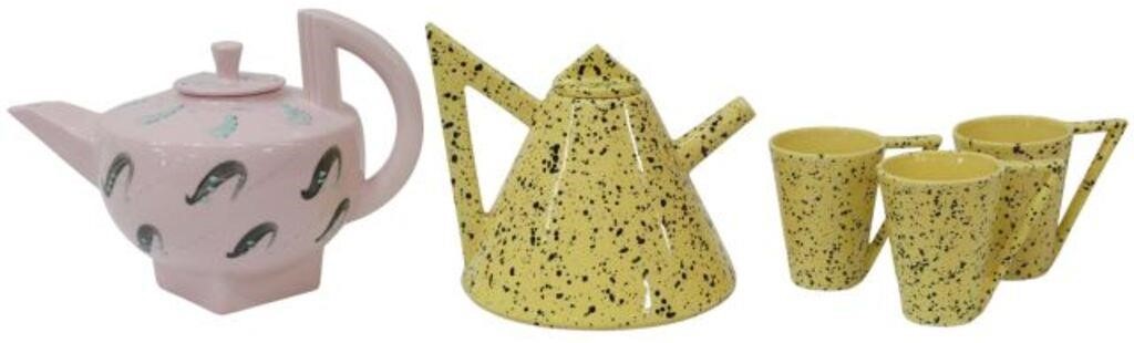 Appraisal: lot of Postmodern Memphis style ceramic tea sets including Mique