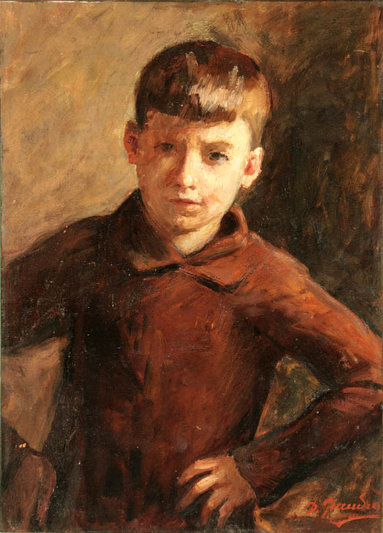 Appraisal: Domingo Giaudrone Spanish b Portrait of a Young Boy in