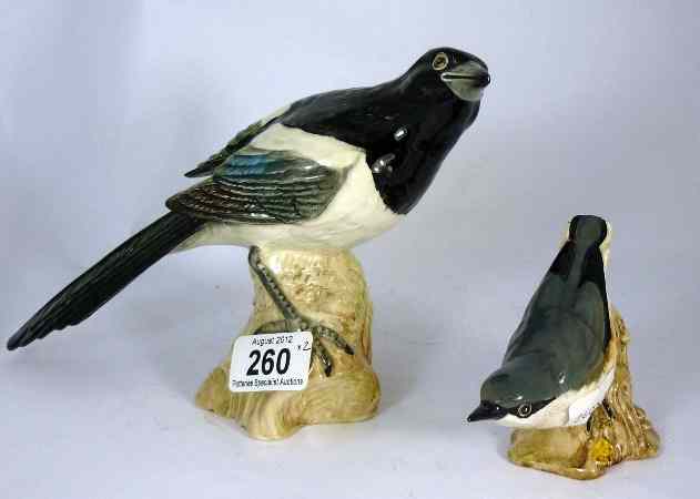 Appraisal: Beswick Magpie and Nuthatch