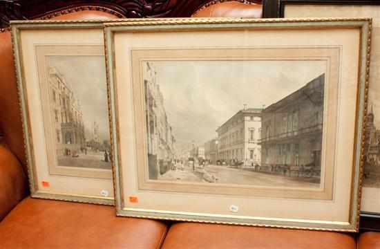 Appraisal: Two framed chromolithographs after Thomas Boys London ''The Club Houses