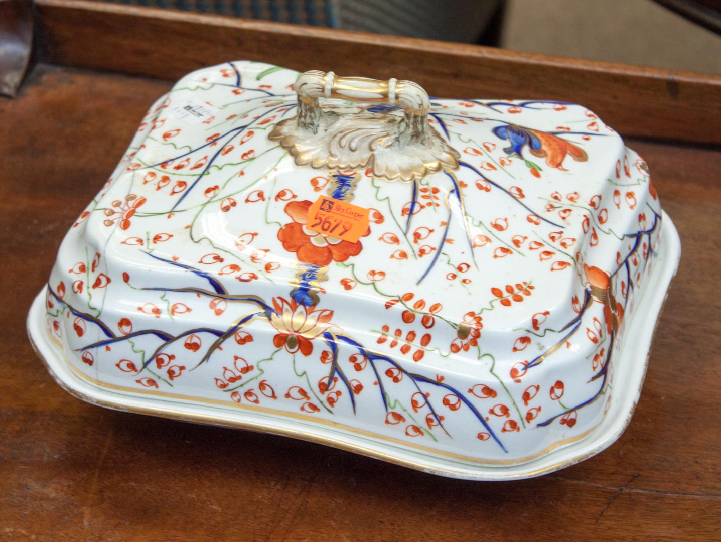 Appraisal: English lidded tureen staple repairs