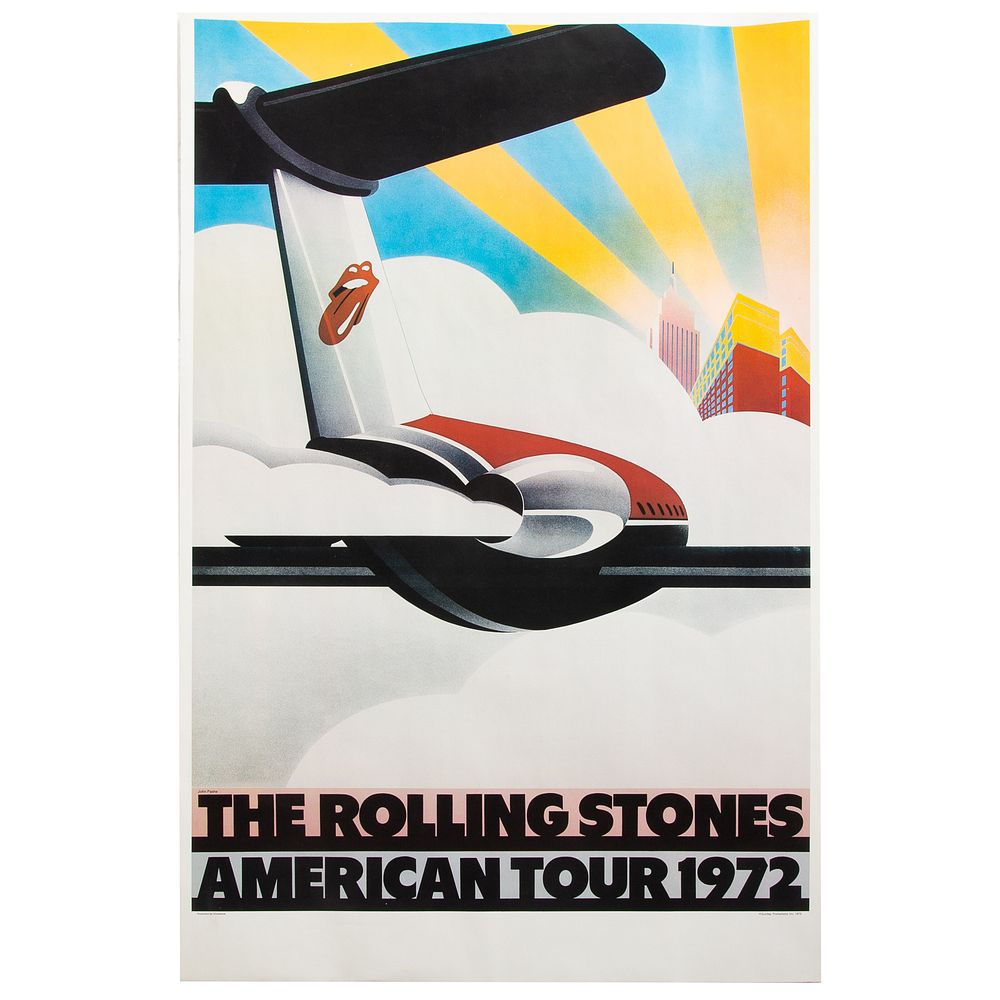 Appraisal: John Pasche The Rolling Stones American Tour British b Color