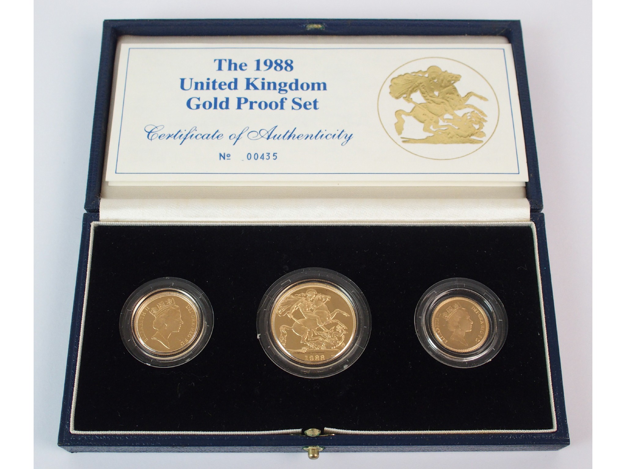 Appraisal: Great Britain gold proof setcomprising piece sovereign and half sovereign