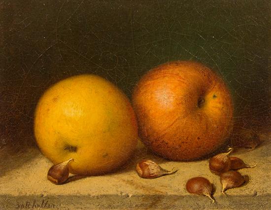 Appraisal: Sale Lot Frederick S Batcheller American Still Life With Apples