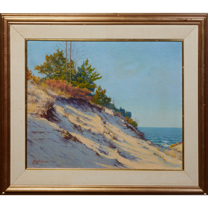 Appraisal: Gotthilf Ahlman - American Swedish Coastal Scene th c oil