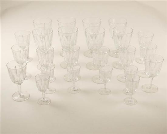 Appraisal: Twenty Four Pieces of Stemware three different sizes minor chips