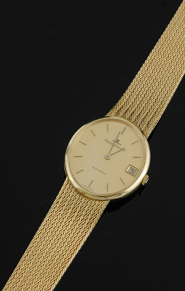 Appraisal: A Gents Jaeger LeCoultre wristwatch Automatic oval gold dial with