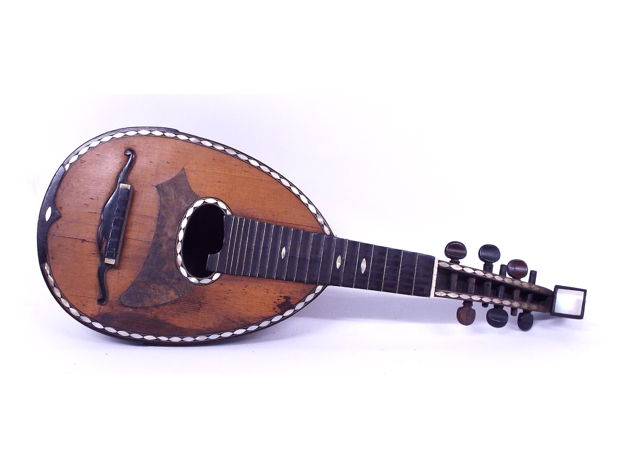 Appraisal: Milanese mandolin labelled Carlo Albertini E Figlio Milano also bearing