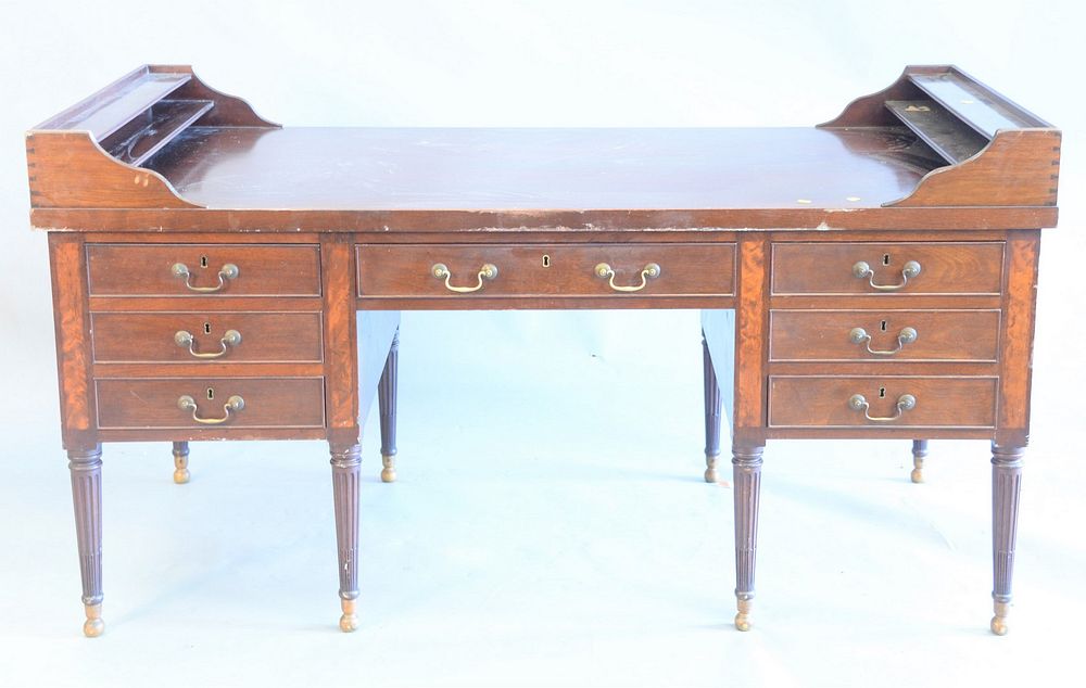 Appraisal: Wallace Nutting mahogany George Washington Desk having seven drawers signed