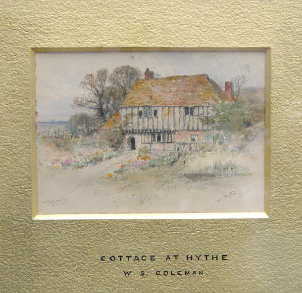 Appraisal: W S Coleman - Pencil and watercolour study of a