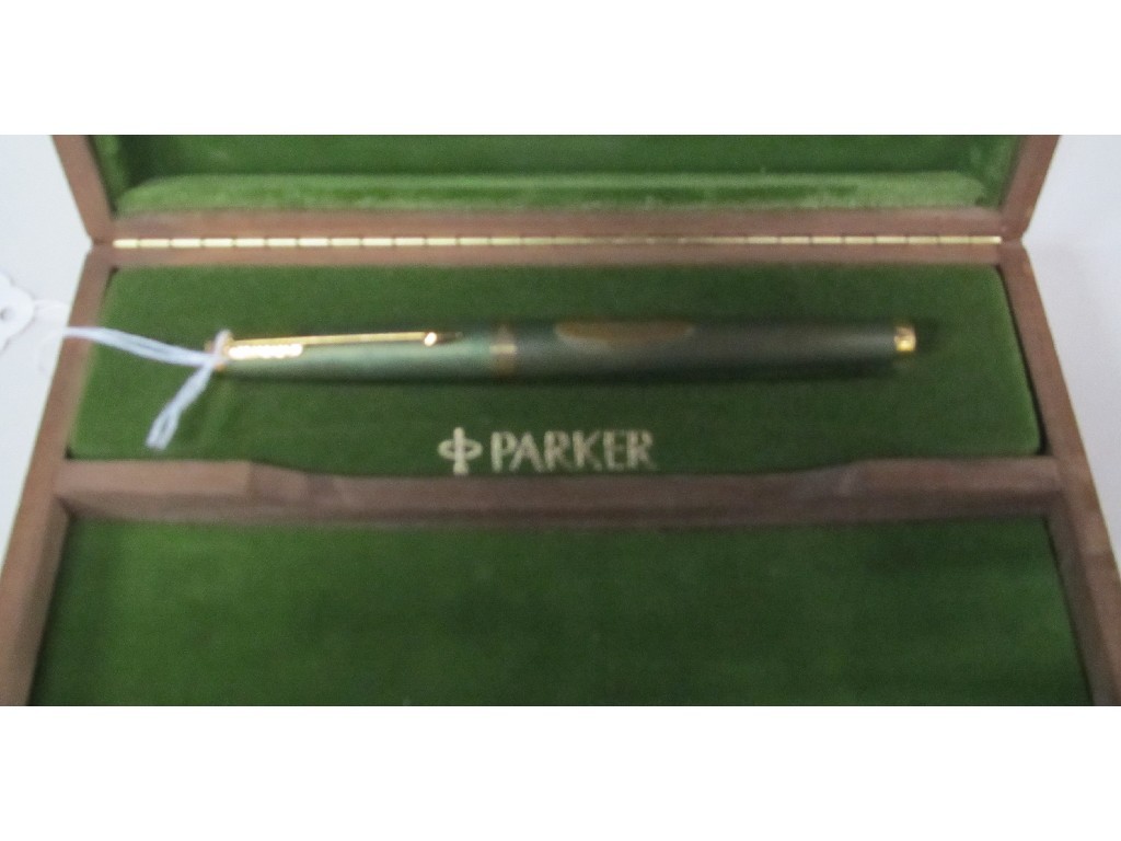 Appraisal: Cased limited edition Parker fountain pen commemorating the launch of