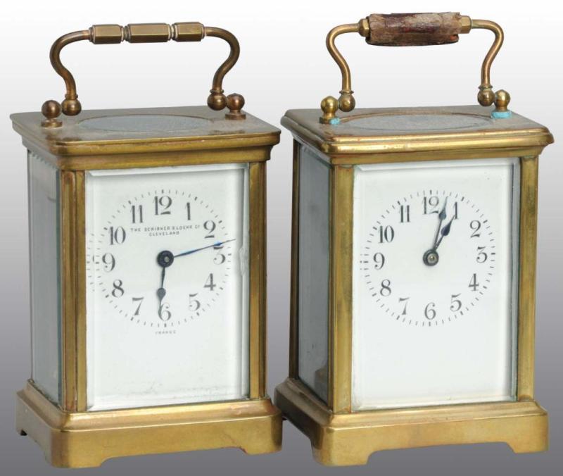 Appraisal: Lot of Carriage Clocks Description French Neither are working but