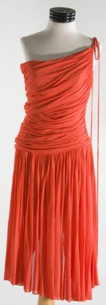 Appraisal: Vintage Halston Cocktail Dress an exquisite piece in a bright