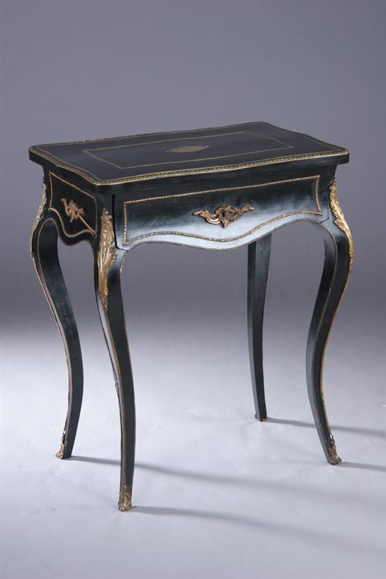 Appraisal: NAPOLEON III EBONIZED ROSEWOOD DRESSING TABLE late th century with