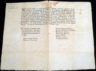 Appraisal: English Divine ANTIQUE PHILIP DODDRIDGE MEMORIAL BROADSIDE Company For Propagation