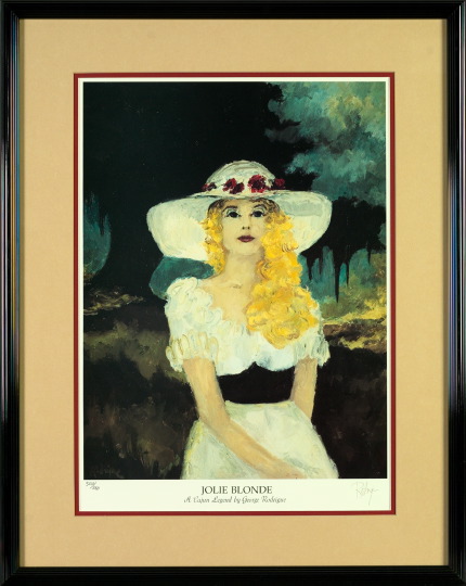 Appraisal: George Rodrigue American Louisiana b Jolie Blonde - A Cajun