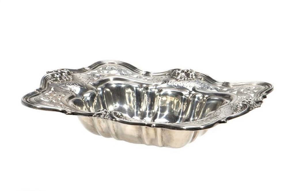 Appraisal: Gorham Sterling Silver Pierced Bowl Gorham Sterling Silver Pierced Bowl