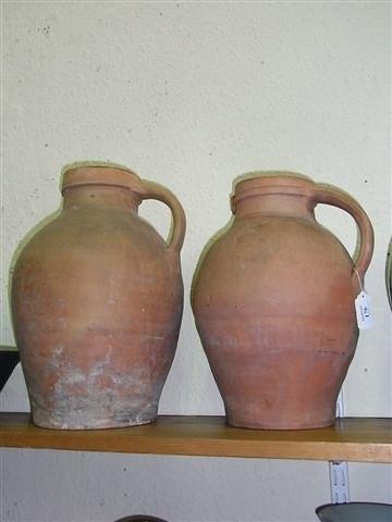 Appraisal: TWO FREMINGTON POTTERY OF NORTH DEVON JUGS circa high