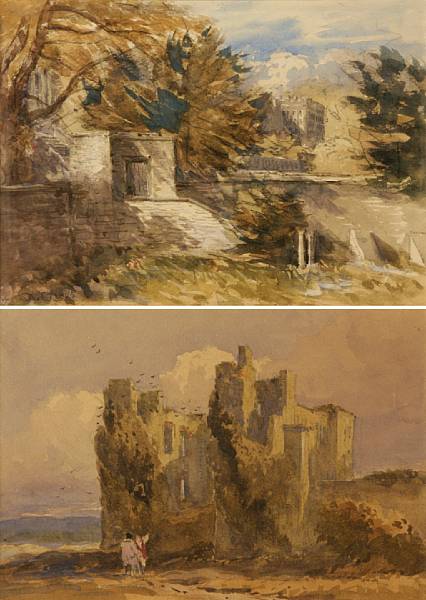 Appraisal: David Cox the Elder British - A landscape with buildings