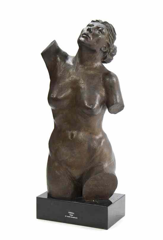 Appraisal: An American Bronze Sculpture Mario Spampinato Italian American - Norma