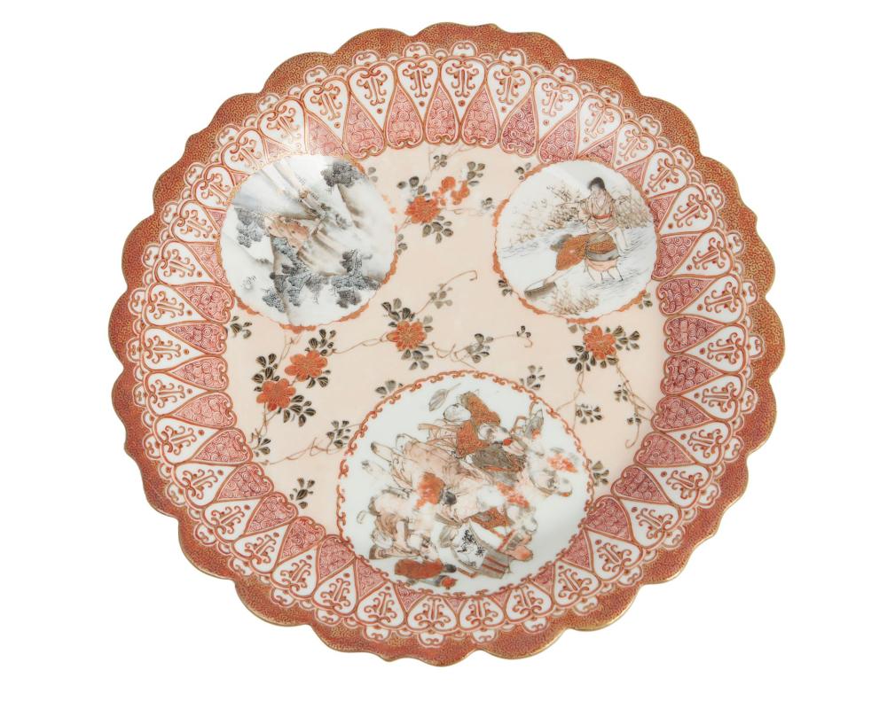 Appraisal: A set of Japanese Kutani porcelain plates th century Each