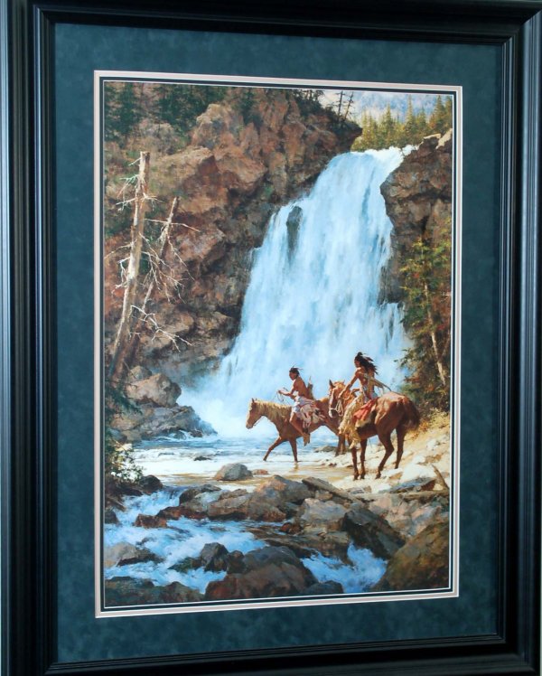 Appraisal: Howard Terpning American - Limited Edition print Crossing Below the