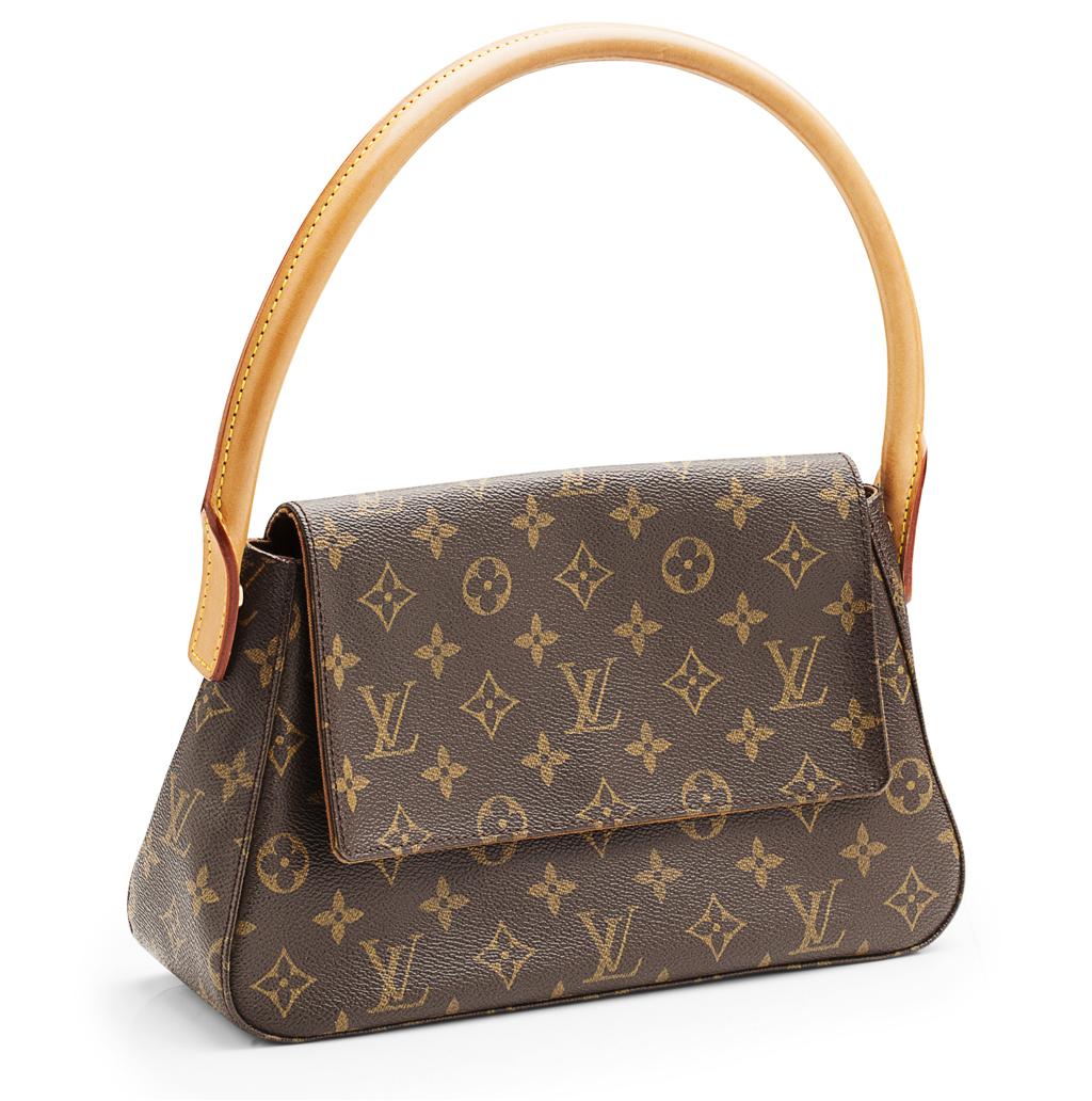 Appraisal: LOUIS VUITTON - A monogram canvas mini 'looping PM' handbag