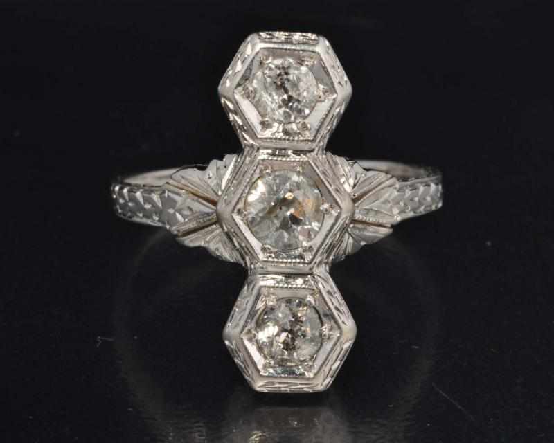 Appraisal: K W Gold Diamond Ring Description Diamonds ct ct and