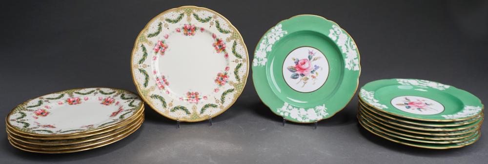 Appraisal: SIX COPELANDS LUNCHEON PLATES AND EIGHT SPODE SALAD PLATES TWO