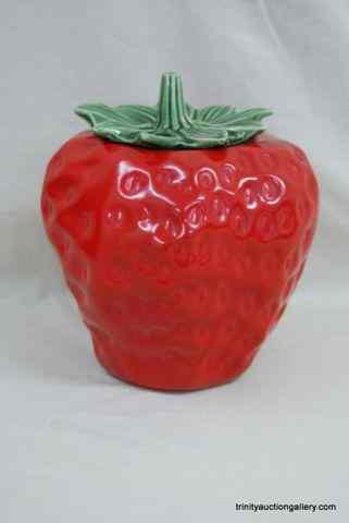 Appraisal: 's McCoy Strawberry Cookie Jar Marked on bottom and USA