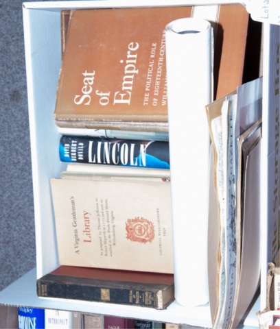 Appraisal: Box of Books about Williamsburg VA