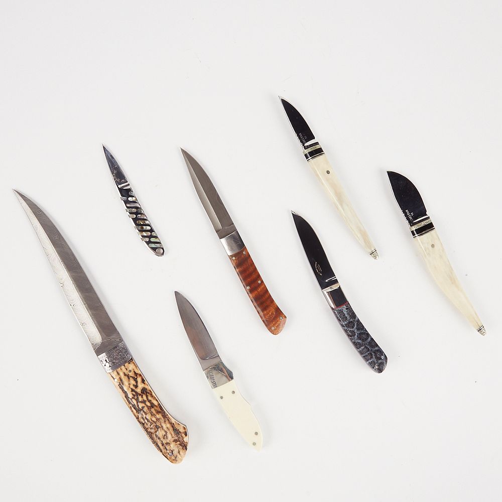 Appraisal: Grp Steel Knives - Koji Hara Lee W C Johnson